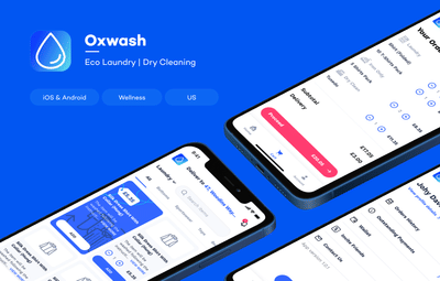 OxWash - he first sustainable and hygienic company - Ergonomy (UX/UI)