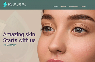 Dermatologist Website - Webseitengestaltung