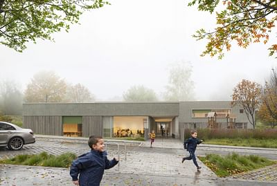 Exterior Visualization: Kindergarten in Germany - Grafikdesign