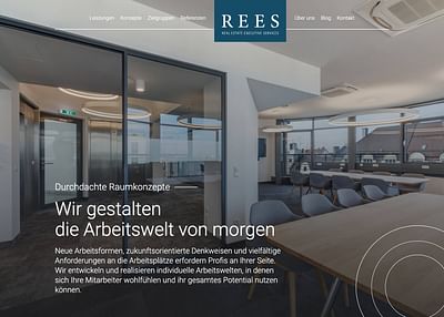 R.E.E.S. neu präsentiert – Kompetenz trifft Design - Webseitengestaltung