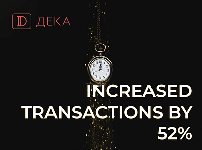 INCREASED THE NUMBER OF TRANSACTIONS BY 52% - Pubblicità online