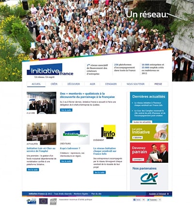 Initiative France - Création de site internet
