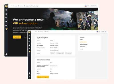 BoostingExperts: gaming marketplace with live streams and crypto - E-commerce