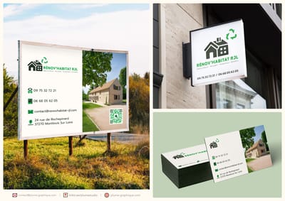 Identité visuelle Rénovhabitat RJL - Image de marque & branding