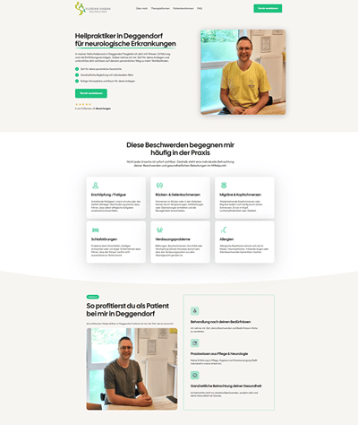 Heilpraktiker Webseite - Website Creation