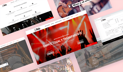 Business website & musicians platform - Creación de Sitios Web