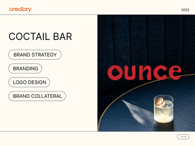 Branding for the Ounce Bar - Branding y posicionamiento de marca