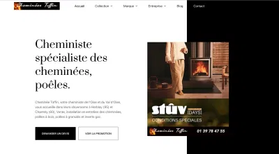 Création de Site Web -  Cheminées Toffin - Référencement naturel