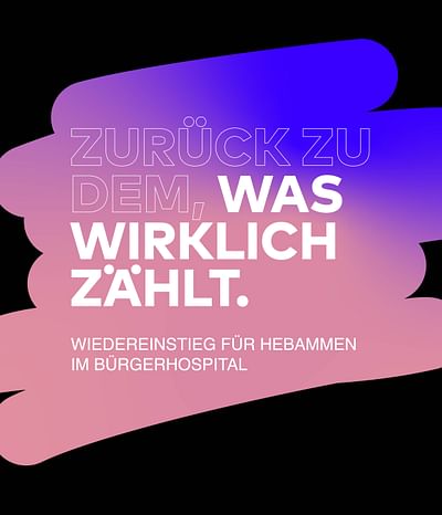 Hebammen Comeback Kampagne - Webseitengestaltung