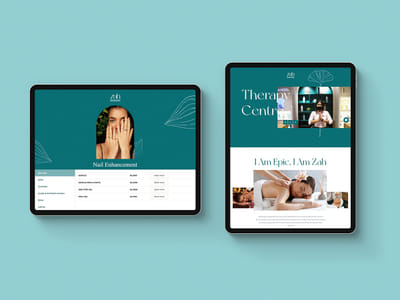 Website design for style salon & spa brand in Asia - Website Creation