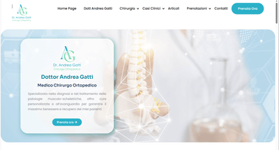 Dr. Andrea Gatti Ortopedico Roma - Creazione di siti web