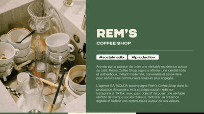 REM'S COFFEE SHOP | Stratégie de contenus et SOME - Community Management
