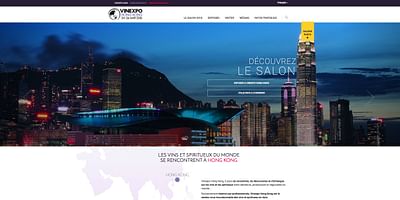 Refonte site web VINEXPO - Création de site internet
