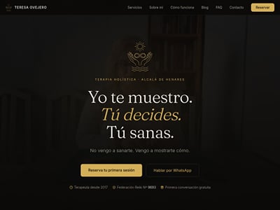 Teresa Ovejero: marca, web, SEO local y GEO en Alcalá de Henares - Référencement naturel