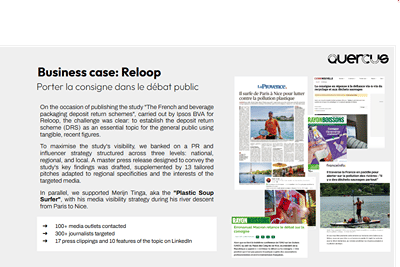 RELOOP – Public Relations & Media Outreach - Relations publiques (RP)