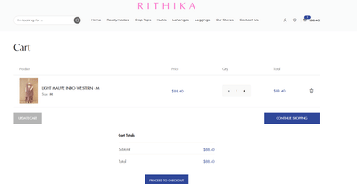 Rithika Suits - E-commerce