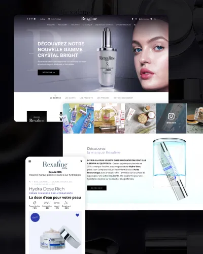 Rexaline: Site e-commerce dans la cosmétique - Ergonomie (UX/UI)