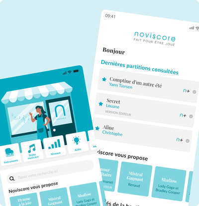 📲 Création d'application - Noviscore 🎵 - Applicazione Mobile