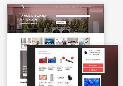 LG Shaheen E-com Website - Software Entwicklung