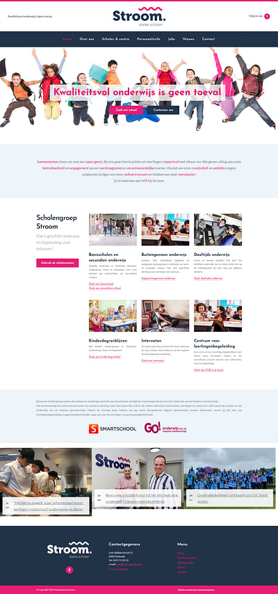 Digitale strategie en website voor Scholengroep - Website Creation