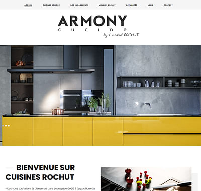 Site Internet de la société Cuisines Rochut