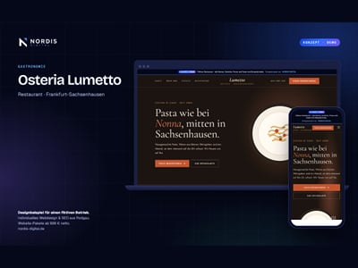 Konzept: Website für ein italienisches Restaurant - Webseitengestaltung