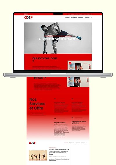 Média indépendant pour la promotion du fitness - Design & graphisme