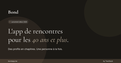 Bond - Applications de rencontre pour les 40+ - Application web