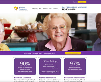 A Senior Connection Website - Community Management