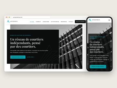 Antemys, site de recrutement d'un réseau de courtiers - Création de site internet