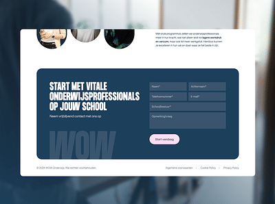 WOWonderwijs case - Website Creatie