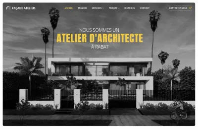 Atelier Façade — Architecture studio site and SEO - Aplicación Web