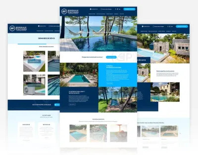 Création site web Bordeaux Piscines - Website Creation