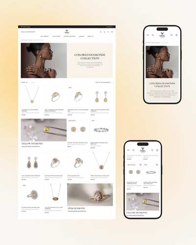 Luxury eCommerce Website for Yael Designs - Website Creation