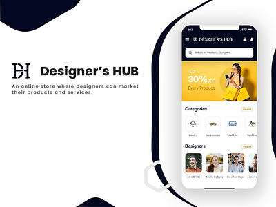 Designer's Hub- An Online Store - E-commerce