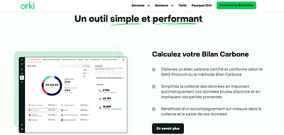 Développement de la plateforme Orki - Website Creation