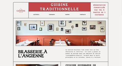 Site web du restaurant la Cantine Bouillon - Creación de Sitios Web