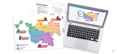 Carte du territoire interactive et modulable | PalliHO - Graphic Design