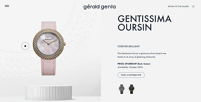 LVMH (Gérald Genta) - Application web
