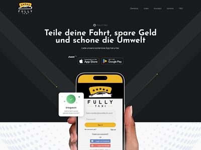 Fully Taxi • Webflow Webseite - Website Creation