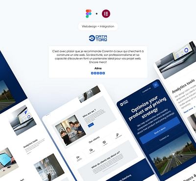Création d'un site vitrine pour DataTorq - Création de site internet