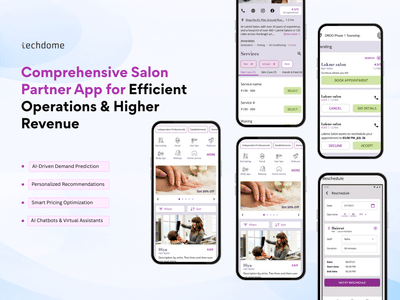 AI-Powered Salon Booking Platform - Application mobile