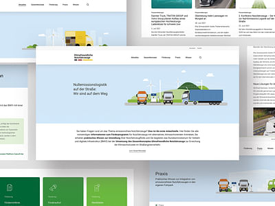 Websitegestaltung und Umsetzung für das BMVI - Graphic Design