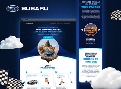 Subaru "Rally Experience" - Usabilidad (UX/UI)