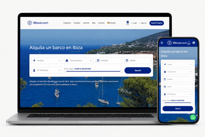 Optimización WPO para plataforma de alquiler de barcos en Ibiza - Administración web