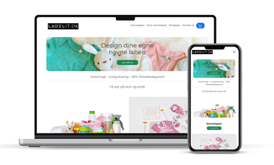 Kid Label Designer Web Application - Web Applicatie