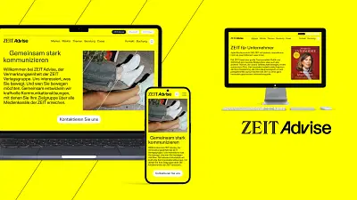 ZEIT Advise - Webseitengestaltung