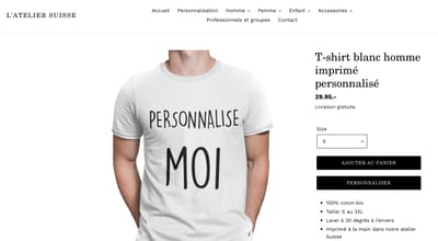 L'Atelier Suisse - E-Commerce