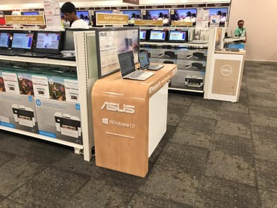 Asus Endcap production for retailers in KSA - Image de marque & branding