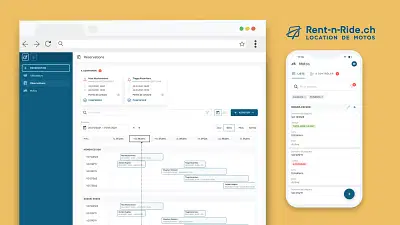 Réservation et gestion de motos en ligne - Web Application